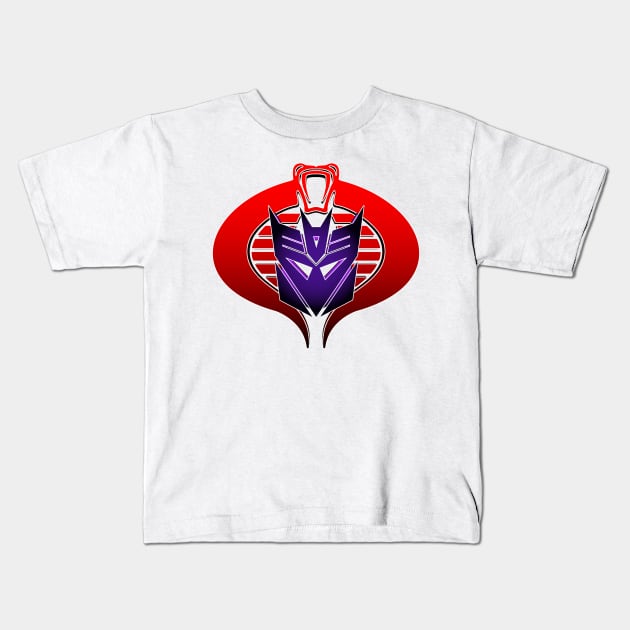 Cobra Decepticon Insignia Kids T-Shirt by TFPrototype